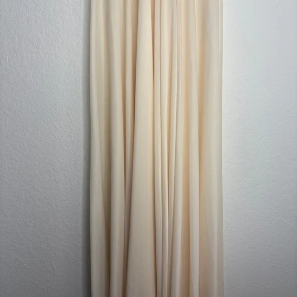 Olga Vintage Cream Yellow Maxi Nightgown Bodysilk Made in USA Lingerie - Picture 3 of 8